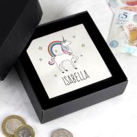 Personalised Unicorn Square Money Box Extra Image 3 Preview